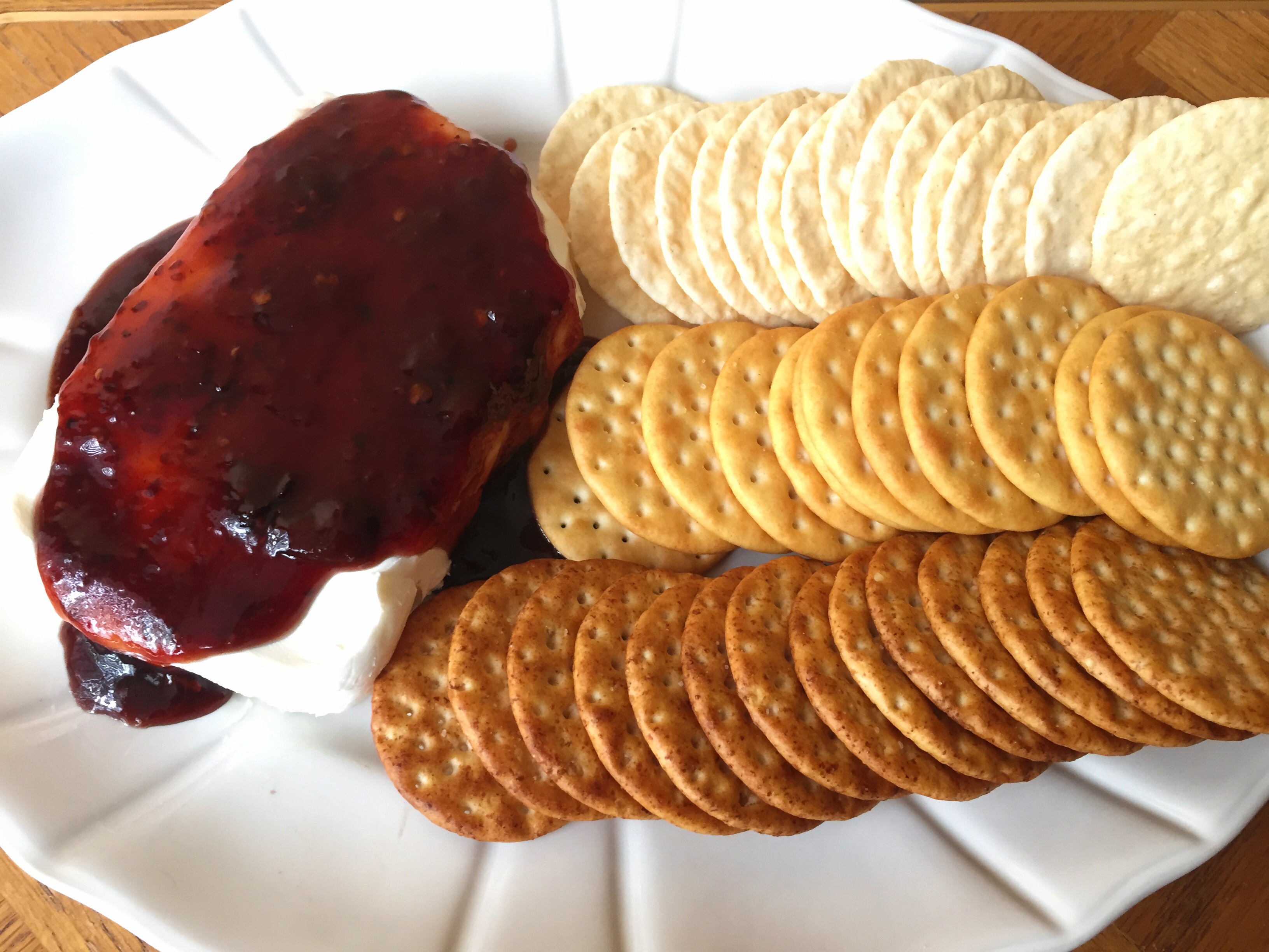 Raspberry-Chipotle Cream Cheese Dip
